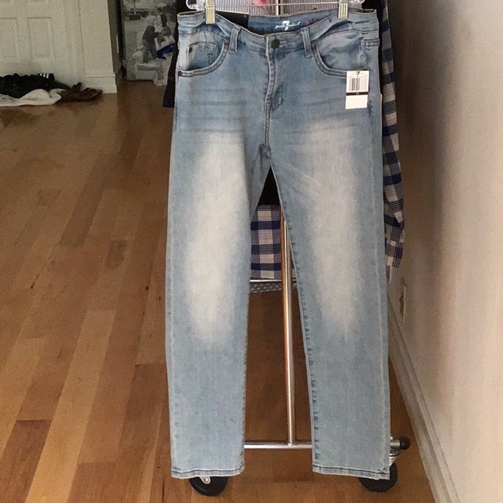7 For All mankind Slimmy boys straight leg jeans size 12 NWT